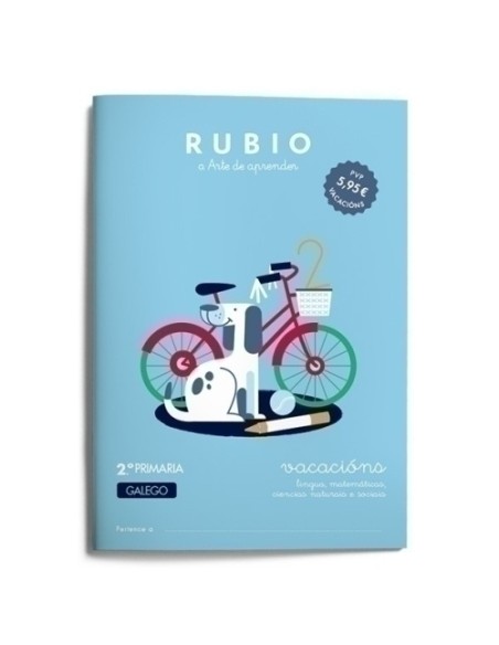 CUADERNO RUBIO GAL.VACACIONS 2º PRIM. - Pack de 5 unidades